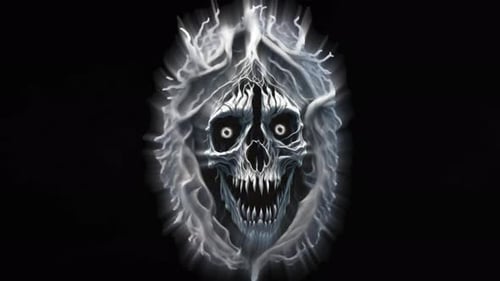 Skeleton Ghost Halloween Background Loop