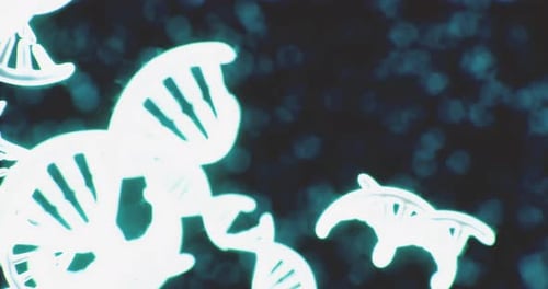 Exploring the Intricate World of Micro Life Through Glowing DNA Strands