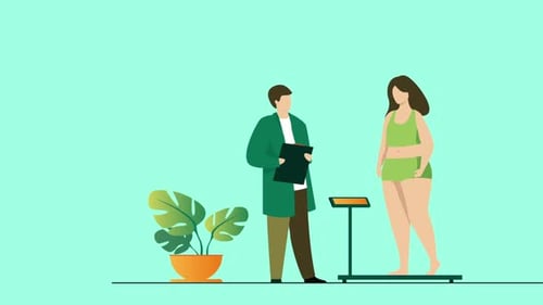 Overweight Patient Visiting Doctor