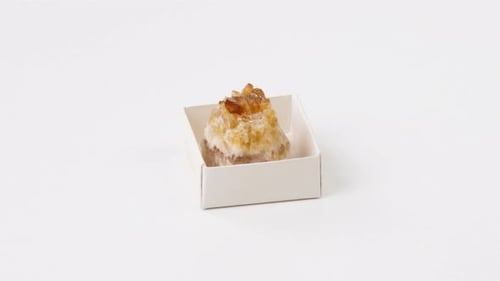 Close Up of Citrine Crystal in Gift Box