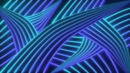Neon Lines Background Flashing Lines Loop Abstract Background