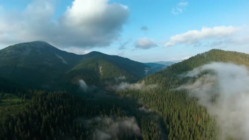 Aerial View of Beautiful Mountain Landscape