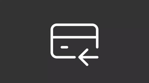 Animated Cashback White Line Ui Icon