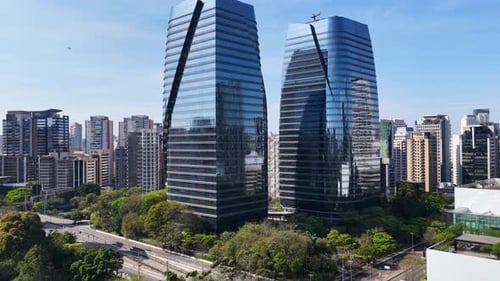 Corporate Towers In Downtown Sao Paulo Brazil.