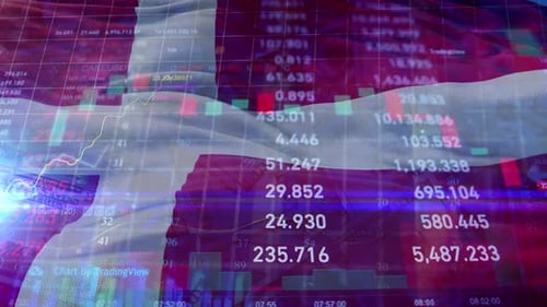 Denmark Flag Customs Tariff On Stock Market