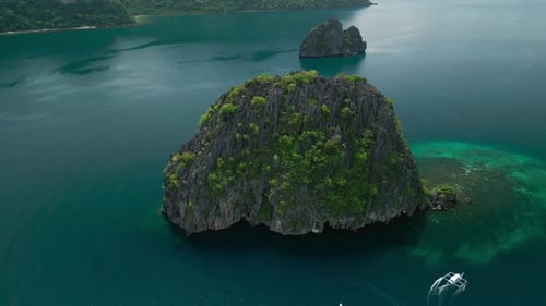 Small Rocky Island in the Philippines