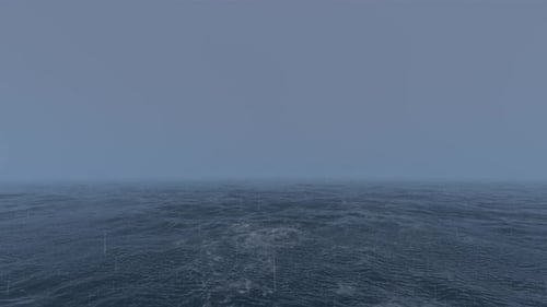 Stormy Weather Sea Wave Ocean Smoke Rain