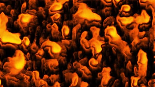Abstract Fluid Hot Lava Energy Flowing Background Loop