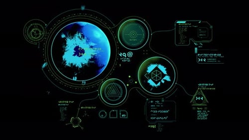 Fantastic Video Poster with Alien Infographic