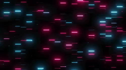 Abstract Futuristic Neon Digital Data Flow Background Loop