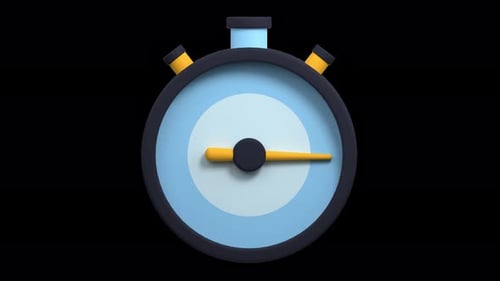 3D Stopwatch Animation for Time Countdown