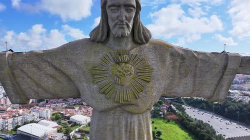 Christ The King At Lisbon In Lisbon District Portugal.
