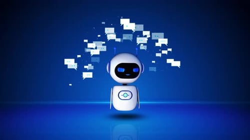 Concept d'interface de chatbot à intelligence artificielle Chatbot de développement technologique de chat textuel