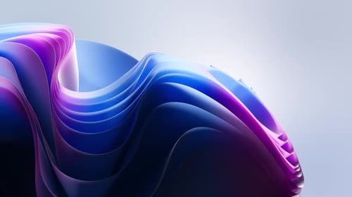 Animated Abstract Flowing Waves Background with Blue and Purple Hues