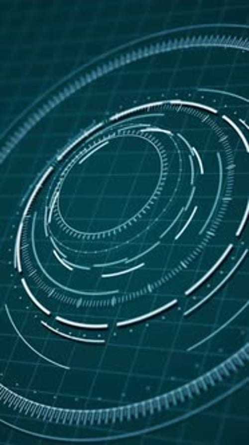 Digital Artificial Intelligence Icon 3D Hologram Ai Chat System Vertical Background