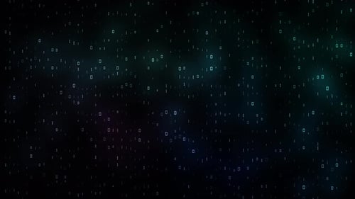 Futuristic Digital Binary Code Stream Background