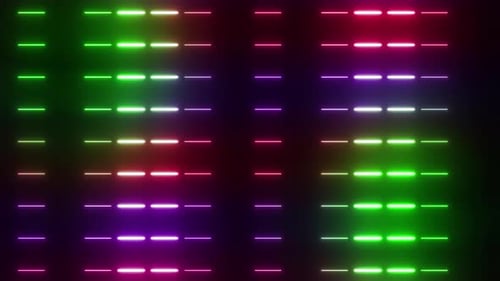 4 K Colored Neon Background Loop