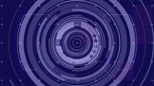 Futuristic HUD Target Scan Digital Interface Animation