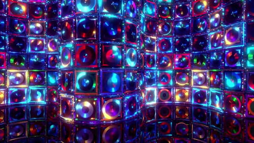 Colorful Neon Lights Wave