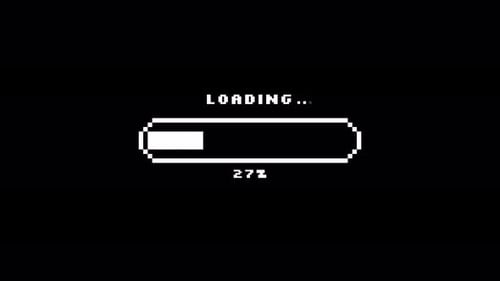 Classic 8-Bit Loading Bar for Gaming Content