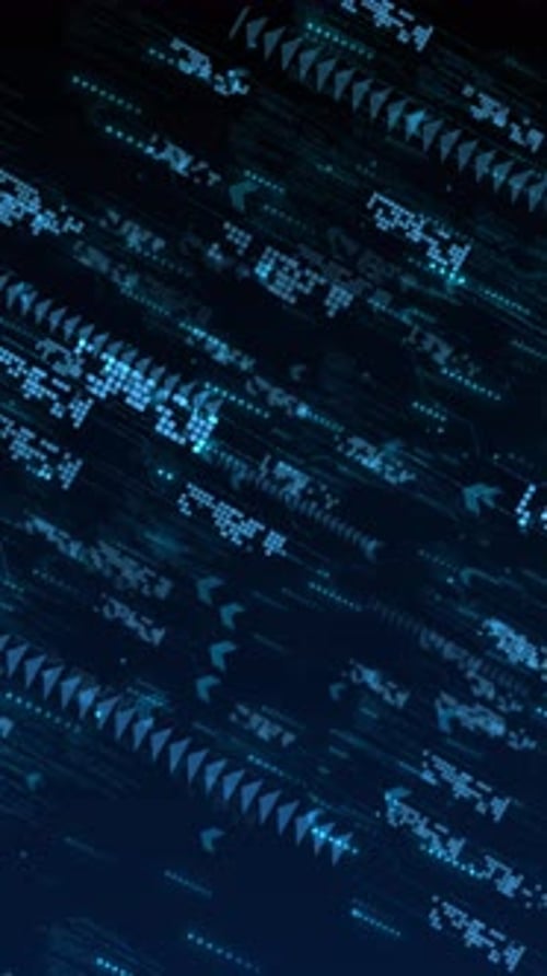 Data sorting. Abstract digital background. Big data visualization. 4k animation. Abstract Technology