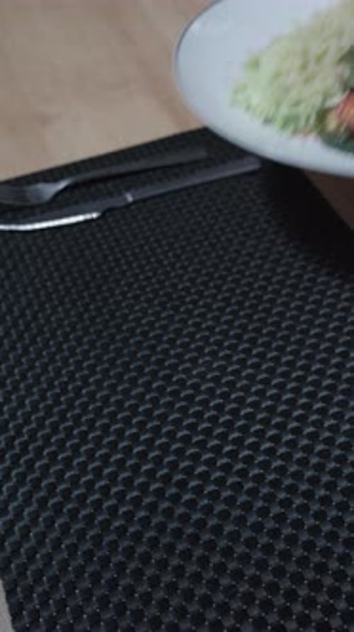 Delicious Plate of Food Placed on Table