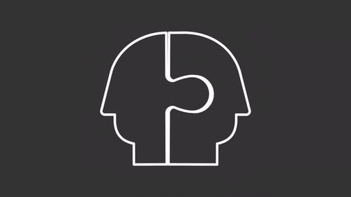 Minimal Outline Heads Connect with Puzzle Piece