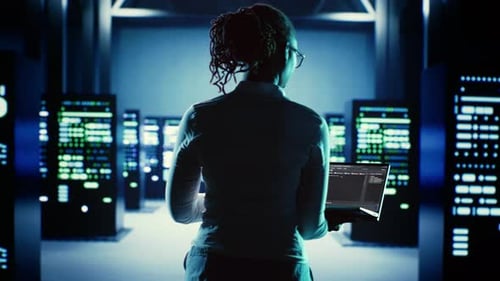 Worker Runs Code in Data Center