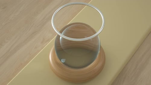 3D Liquid Sphere Infinite Loop Animation