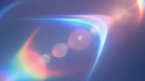 Vibrant Cinematic Rainbow Lens Flare Background