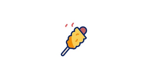 Corndog Animated Icon