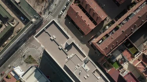 Birds Eye Shot of Town Development in Urban Borough