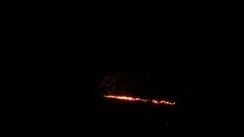 Glowing Particle Light Trail Reveal Abstract Animation