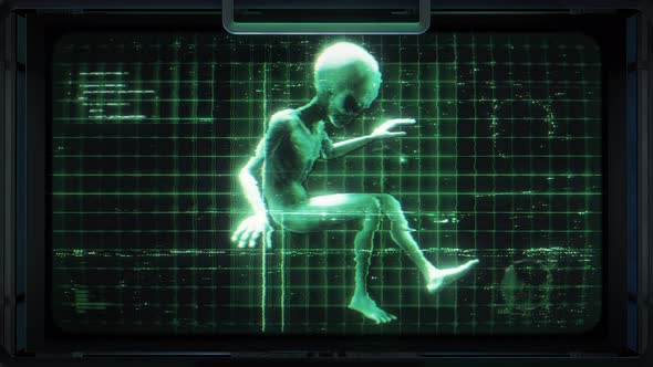 Alien 3D Sci Fi Digital Screen 04, Backgrounds Motion Graphics ft ...