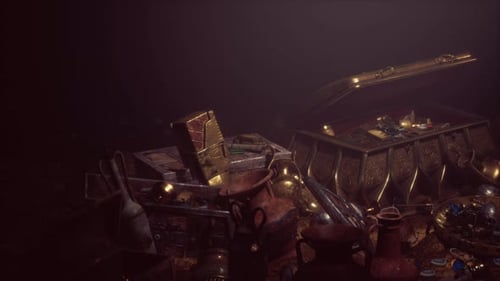 Gros plan sur les trésors et les accessoires vintage de luxe