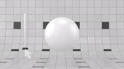 Digital Interface Animation of animated spheres