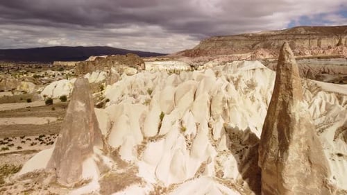 Aerial view of Goreme Historical National Park in Cappadocia
