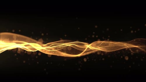 Golden Wave Light Flow 01957