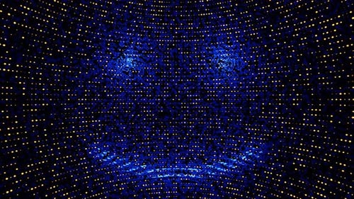 Neonpunktmatrixschleife Vj