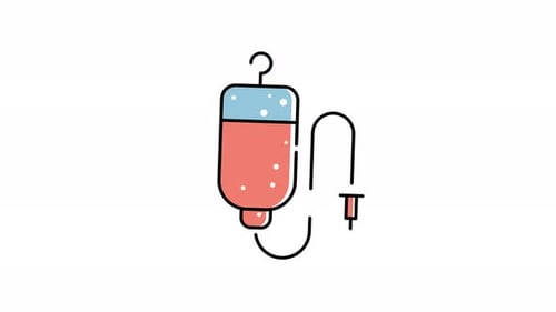animation icon Of an iv bag.
