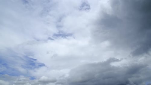 Wide Shot of Beautiful Clouds Passing in Sky