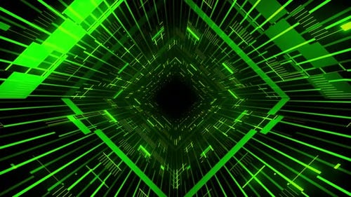 Rotating Sci-Fi Light Tunnel