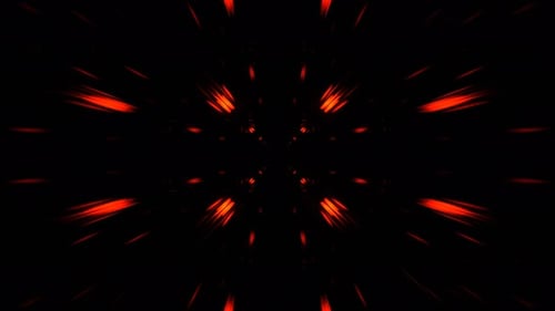 Orange Futuristic Abstract Neon Striped Cyber Highway Background Vj Loop In 4K
