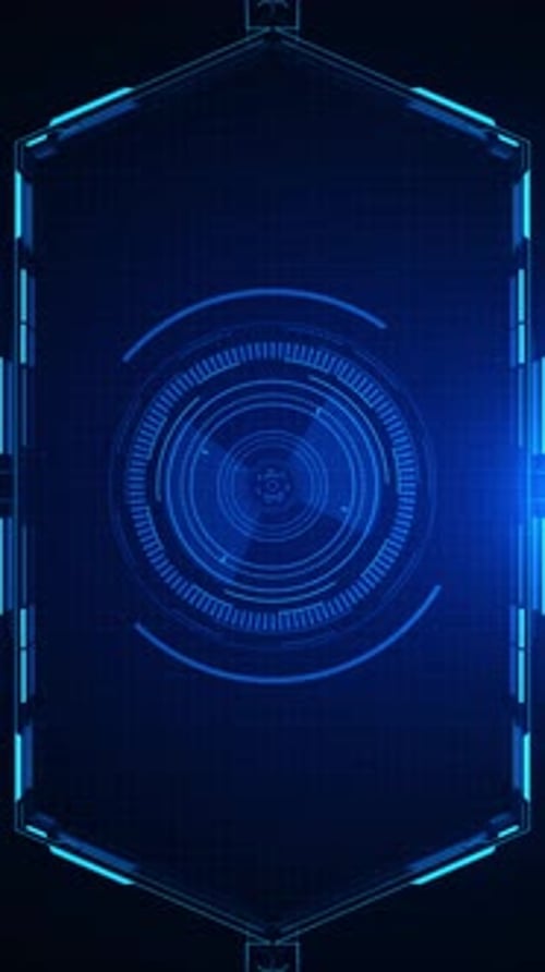 Abstract video frame background Futuristic display interface Sci-fi Frame Futuristic HUD Interface S