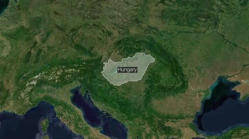 Animated Global Map Zoom to Highlight Hungary