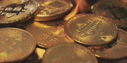 Golden Bitcoins are on fire