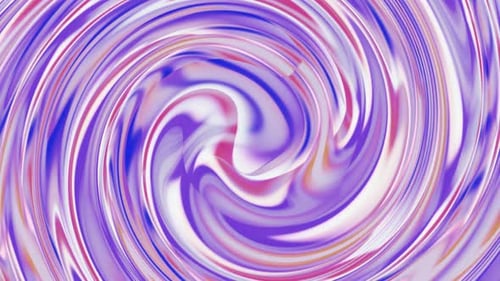 Animated twirl liquid color glossy background. Twisted colorful shiny motion design. Vd1560