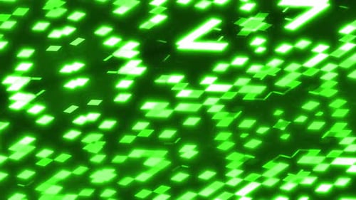 Neon-Animation mit abstrakten Rechtecken