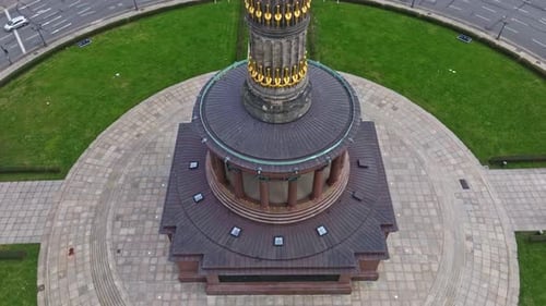 Aerial view of Berlin Victory Column , Germany