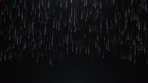 Abstract Glitch Effect Digital Rain Particles Falling Background